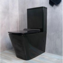 Унитаз-компакт безободковый с сиденьем микролифт GID Tr2170BL