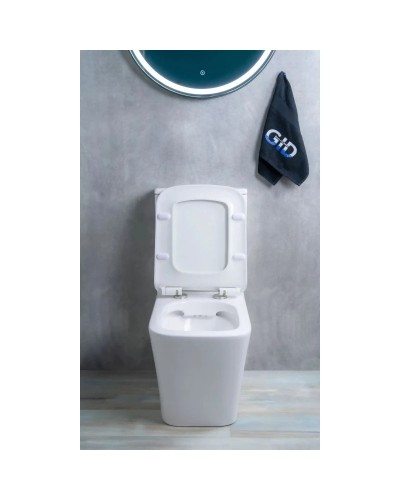 Унитаз-компакт безободковый с сиденьем микролифт GID Tr2170
