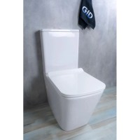 Унитаз-компакт безободковый с сиденьем микролифт GID Tr2170