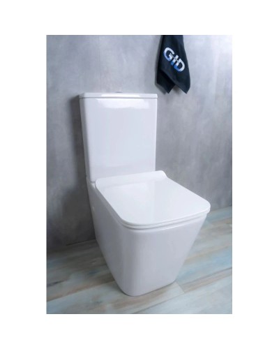Унитаз-компакт безободковый с сиденьем микролифт GID Tr2170