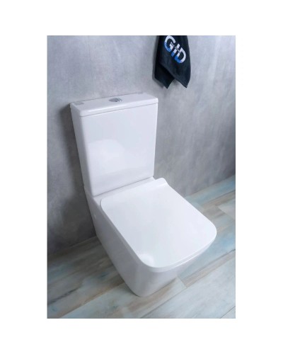 Унитаз-компакт безободковый с сиденьем микролифт GID Tr2170
