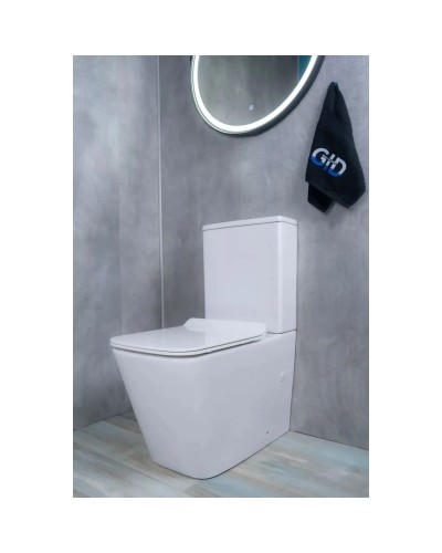 Унитаз-компакт безободковый с сиденьем микролифт GID Tr2170