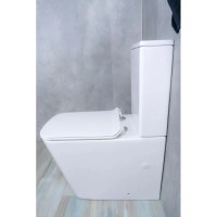 Унитаз-компакт безободковый с сиденьем микролифт GID Tr2170