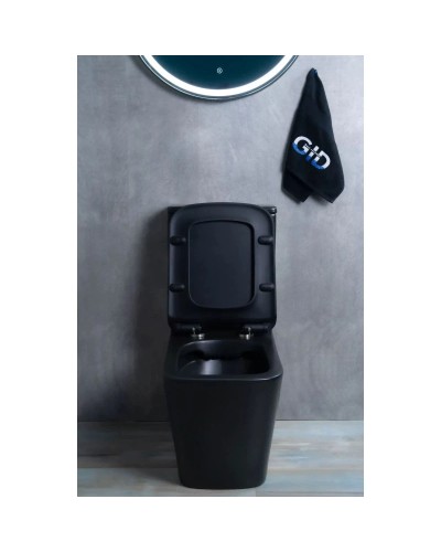 Унитаз-компакт безободковый с сиденьем микролифт GID Tr2170BM