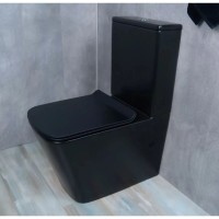 Унитаз-компакт безободковый с сиденьем микролифт GID Tr2170BM