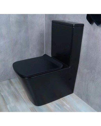 Унитаз-компакт безободковый с сиденьем микролифт GID Tr2170BM