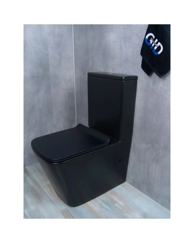 Унитаз-компакт безободковый с сиденьем микролифт GID Tr2170BM