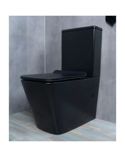 Унитаз-компакт безободковый с сиденьем микролифт GID Tr2170BM