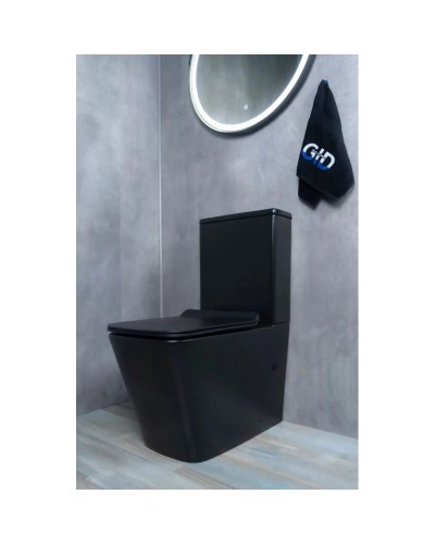 Унитаз-компакт безободковый с сиденьем микролифт GID Tr2170BM