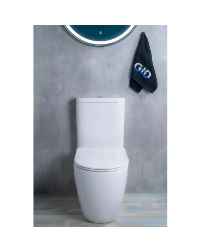 Унитаз-компакт безободковый с сиденьем микролифт GID Tr2177