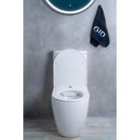 Унитаз-компакт безободковый с сиденьем микролифт GID Tr2177
