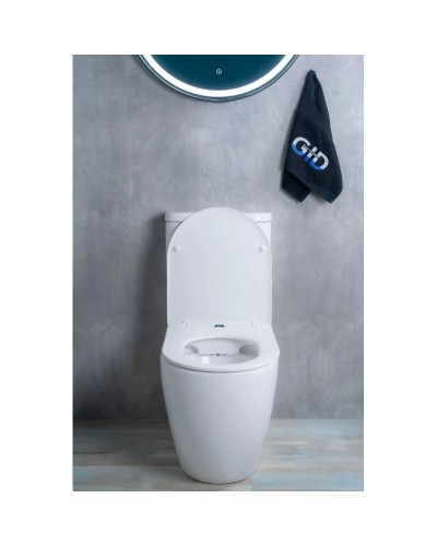 Унитаз-компакт безободковый с сиденьем микролифт GID Tr2177