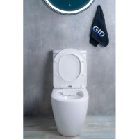 Унитаз-компакт безободковый с сиденьем микролифт GID Tr2177