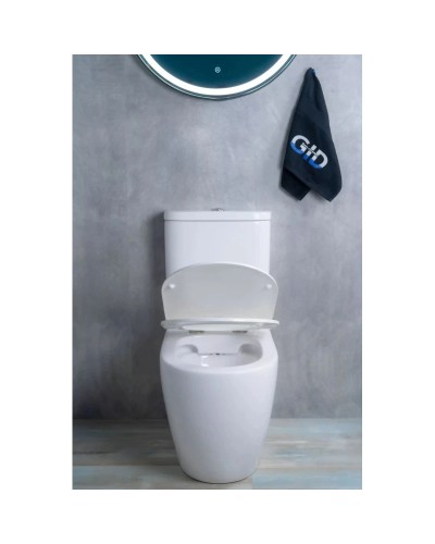 Унитаз-компакт безободковый с сиденьем микролифт GID Tr2177