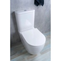 Унитаз-компакт безободковый с сиденьем микролифт GID Tr2177