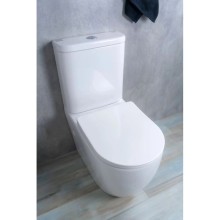 Унитаз-компакт безободковый с сиденьем микролифт GID Tr2177