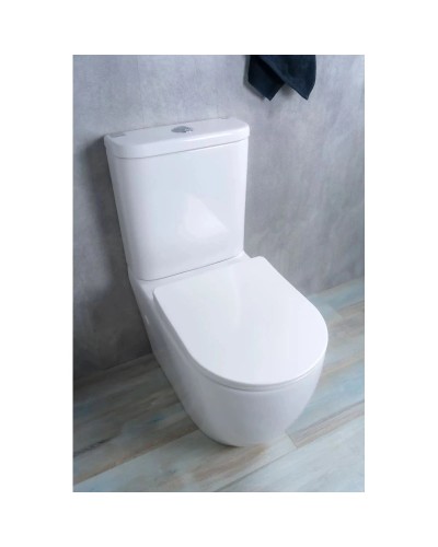 Унитаз-компакт безободковый с сиденьем микролифт GID Tr2177