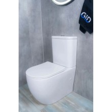 Унитаз-компакт безободковый с сиденьем микролифт GID Tr2177