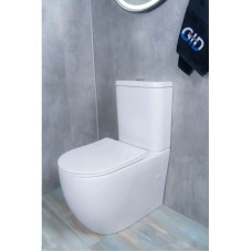 Унитаз-компакт безободковый с сиденьем микролифт GID Tr2177