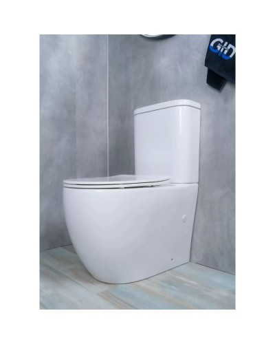 Унитаз-компакт безободковый с сиденьем микролифт GID Tr2177