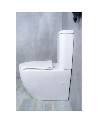 Унитаз-компакт безободковый с сиденьем микролифт GID Tr2177