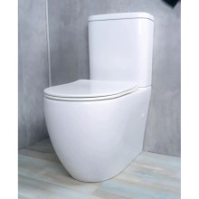 Унитаз-компакт безободковый с сиденьем микролифт GID Tr2177