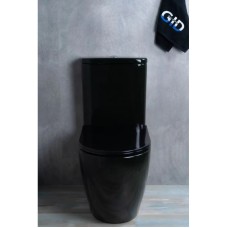 Унитаз-компакт безободковый с сиденьем микролифт GID Tr2177BL