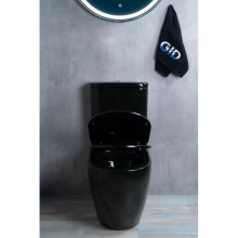 Унитаз-компакт безободковый с сиденьем микролифт GID Tr2177BL