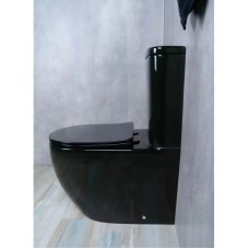 Унитаз-компакт безободковый с сиденьем микролифт GID Tr2177BL