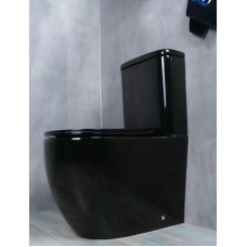 Унитаз-компакт безободковый с сиденьем микролифт GID Tr2177BL