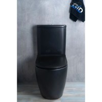 Унитаз-компакт безободковый с сиденьем микролифт GID Tr2177BM