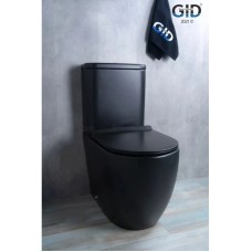 Унитаз-компакт безободковый с сиденьем микролифт GID Tr2177BM