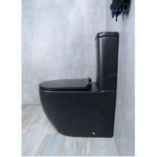 Унитаз-компакт безободковый с сиденьем микролифт GID Tr2177BM