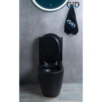 Унитаз-компакт безободковый с сиденьем микролифт GID Tr2177BM