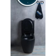 Унитаз-компакт безободковый с сиденьем микролифт GID Tr2177BM