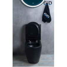 Унитаз-компакт безободковый с сиденьем микролифт GID Tr2177BM