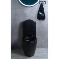 Унитаз-компакт безободковый с сиденьем микролифт GID Tr2177BM