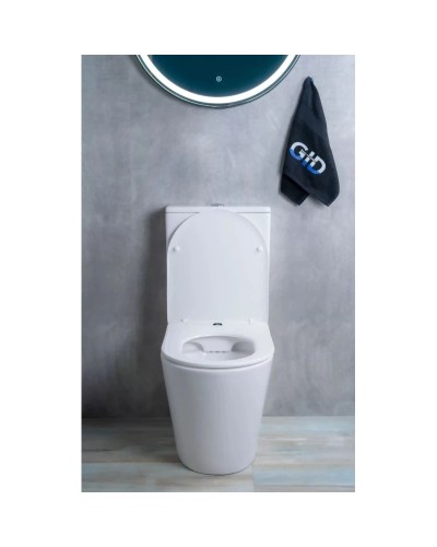 Унитаз-компакт безободковый с сиденьем микролифт GID Tr2179
