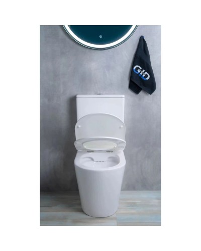 Унитаз-компакт безободковый с сиденьем микролифт GID Tr2179