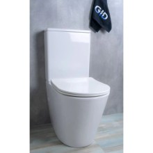 Унитаз-компакт безободковый с сиденьем микролифт GID Tr2179
