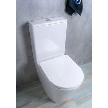 Унитаз-компакт безободковый с сиденьем микролифт GID Tr2179