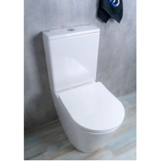 Унитаз-компакт безободковый с сиденьем микролифт GID Tr2179