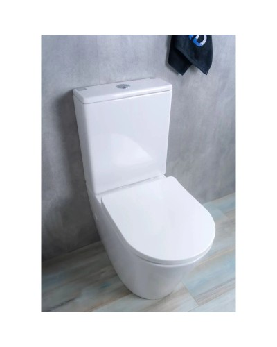 Унитаз-компакт безободковый с сиденьем микролифт GID Tr2179