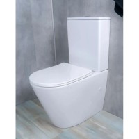 Унитаз-компакт безободковый с сиденьем микролифт GID Tr2179