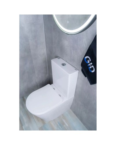 Унитаз-компакт безободковый с сиденьем микролифт GID Tr2179