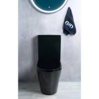 Унитаз-компакт безободковый с сиденьем микролифт GID Tr2179BL