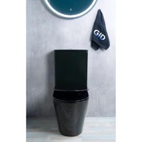 Унитаз-компакт безободковый с сиденьем микролифт GID Tr2179BL