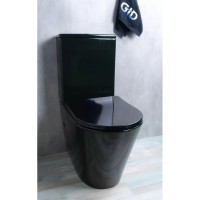 Унитаз-компакт безободковый с сиденьем микролифт GID Tr2179BL