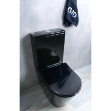 Унитаз-компакт безободковый с сиденьем микролифт GID Tr2179BL