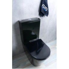 Унитаз-компакт безободковый с сиденьем микролифт GID Tr2179BL